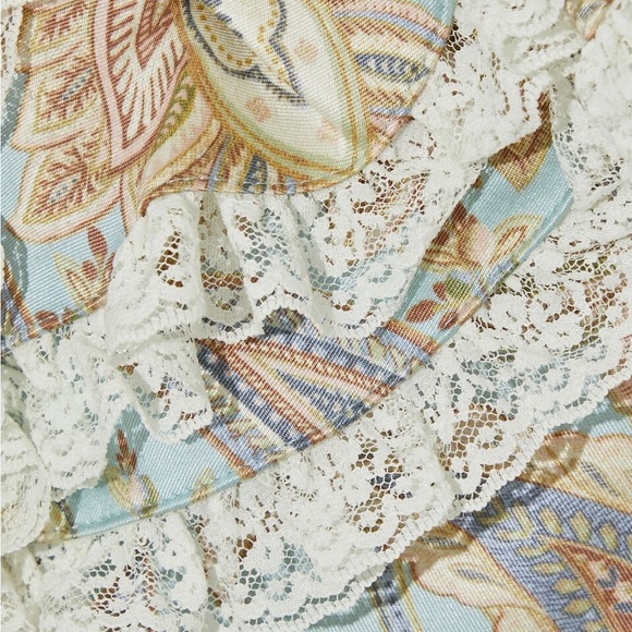 Zimmermann Ladybeetle Ruffled Printed Wool And Silk-blend Mini Dress AU 2 (US 8) - Picture 5 of 6